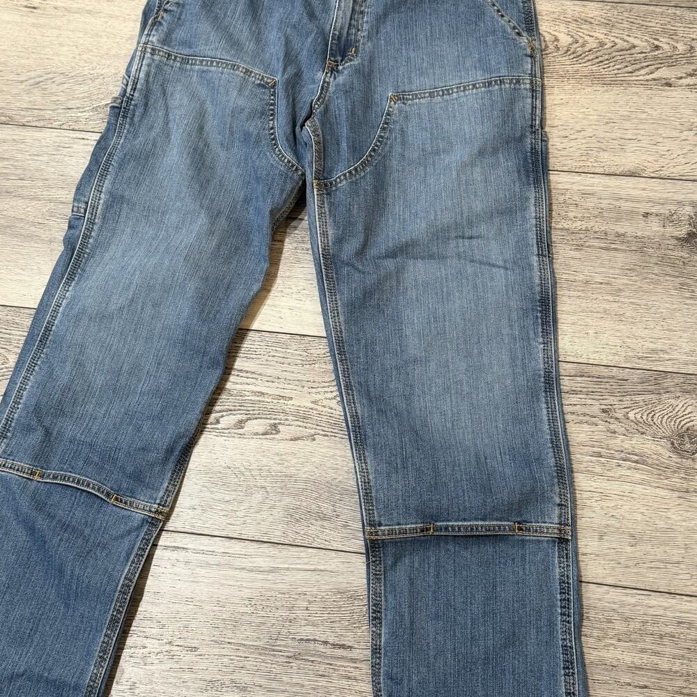 Carthartt Mens 33x32 Jeans Blue Double Knee Loose Relaxed Fit Carpenter utility - Picture 4 of 11